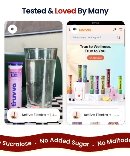 Custom mobile video and social proof section built into the Truvva storefront